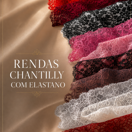 Rendas Chantilly c/ Elastano